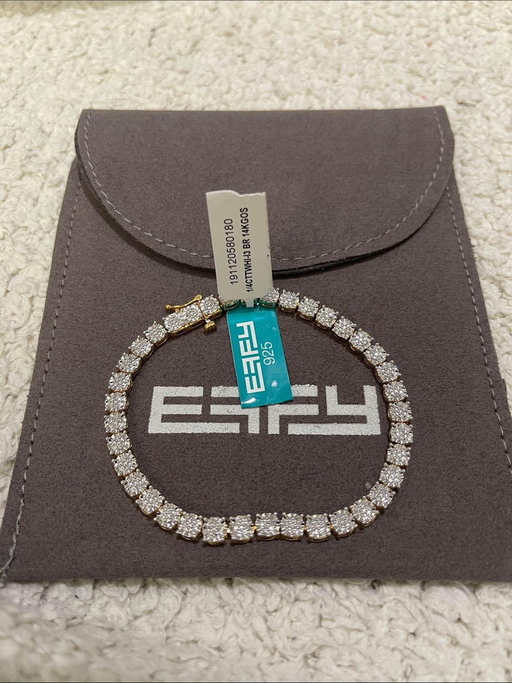 NIB- EFfY- Diamond Tennis Bracelet